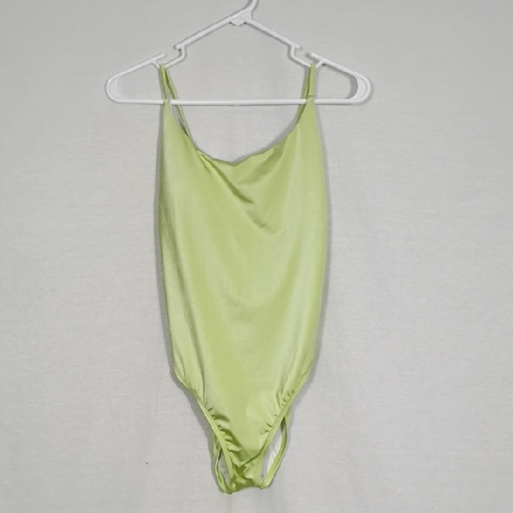 NWT VYB Mint Wrap Tie One Piece Swimsuit High Waisted Women's Size XL Summer
